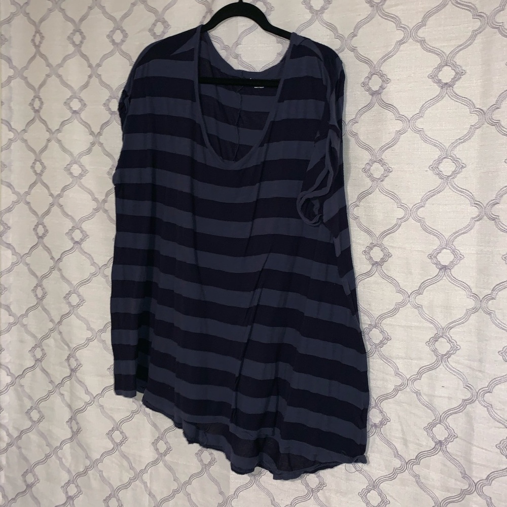Short-Sleeve Striped Crew-Neck Tee